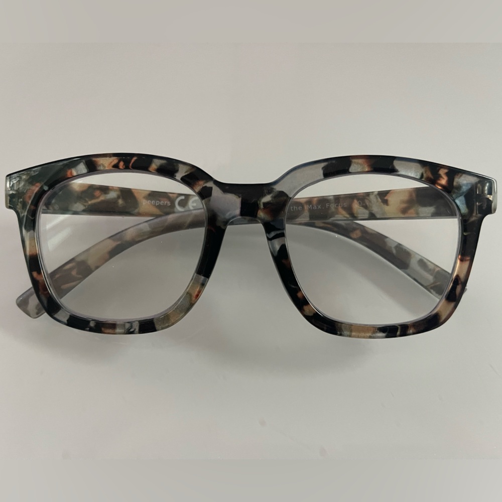Peepers Blue Light: Chic Tortoise Shell Square Glasses